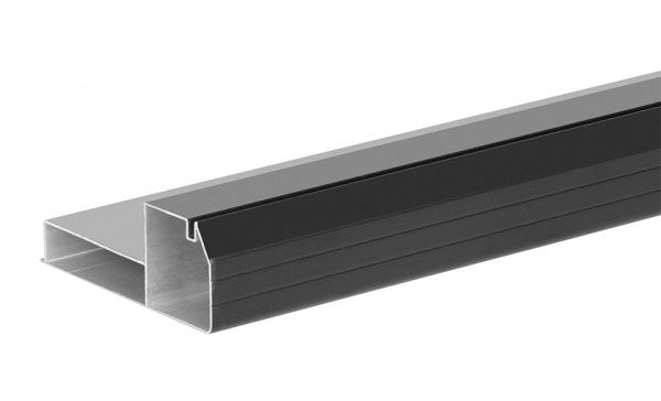 Профиль алюминиевый,модель 3590F,черный,9 см